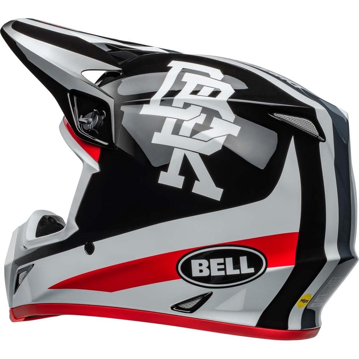 Casco de Motocross BELL MX-9 MIPS Negro/Blanco X-Large