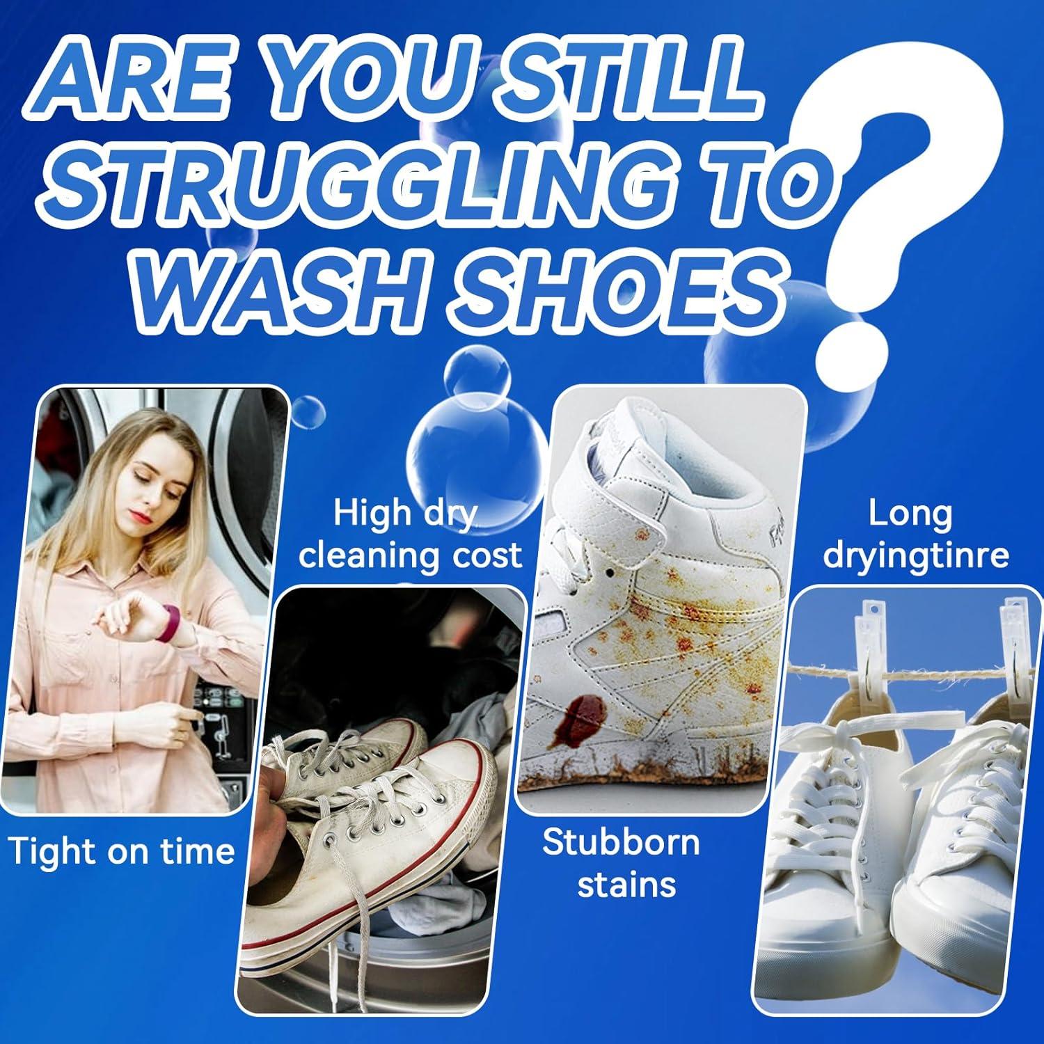 Kit Limpiador de Zapatos Blancos Balldanlu 308g Sin Enjuague