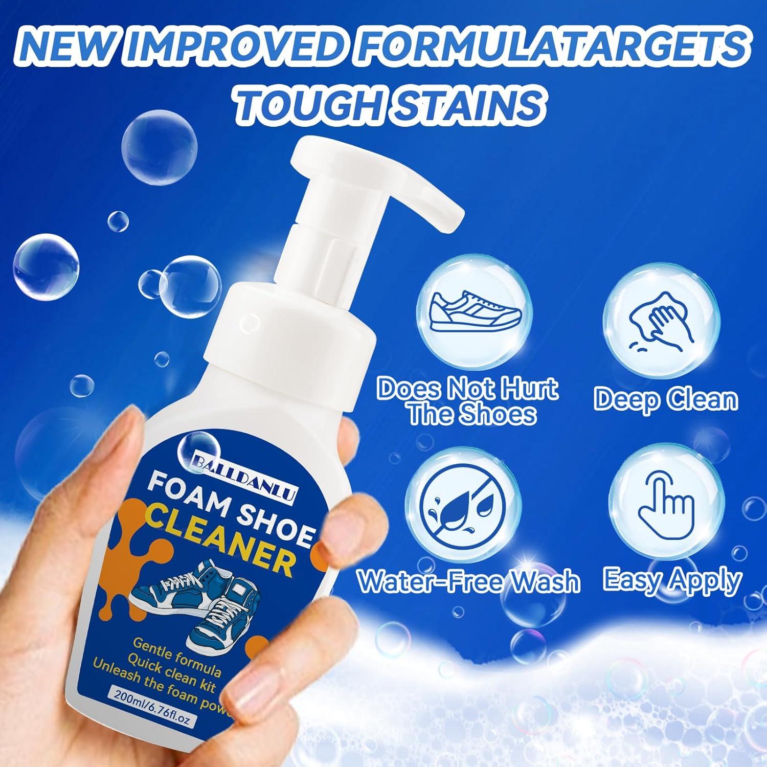 Kit Limpiador de Zapatos Blancos Balldanlu 308g Sin Enjuague