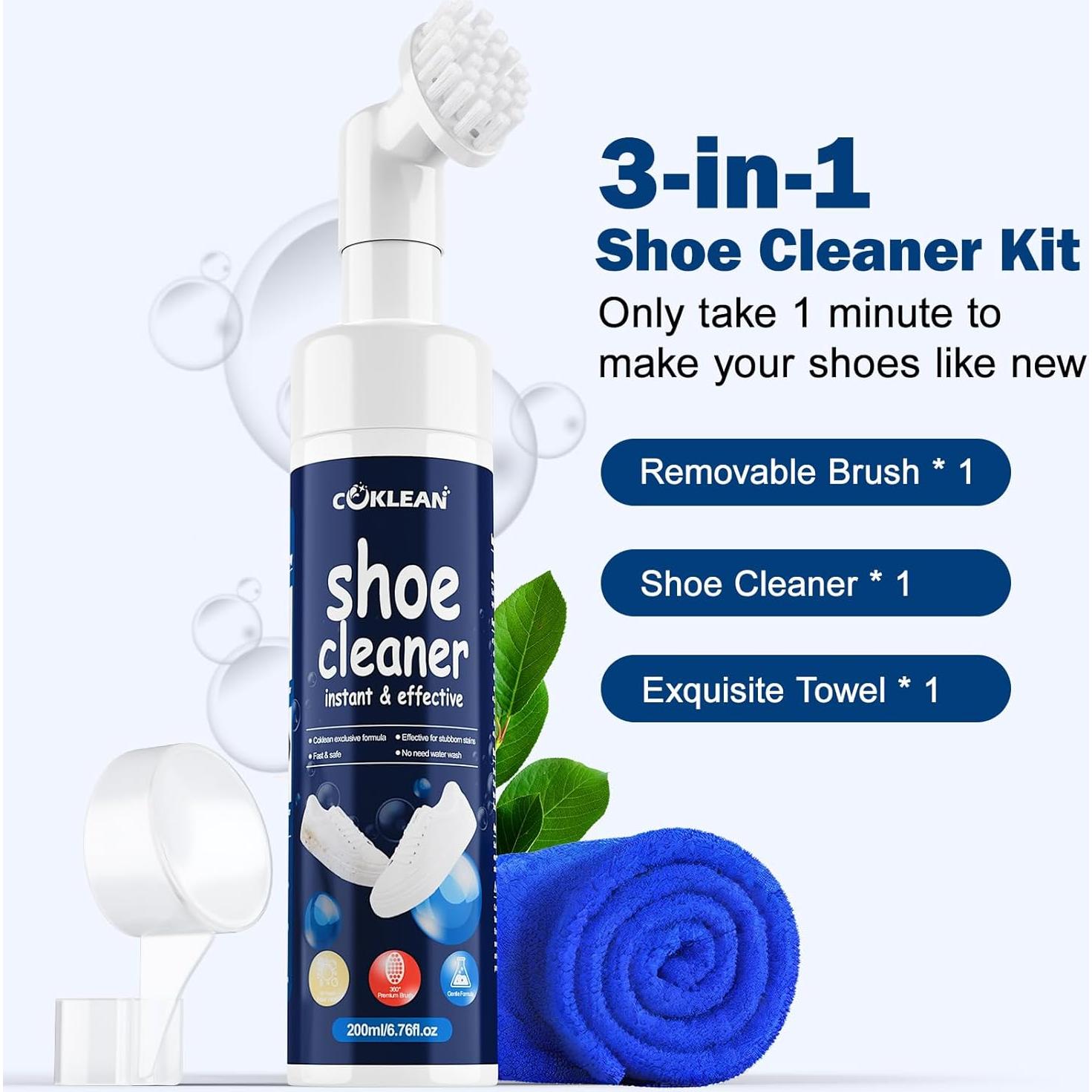 Limpiador de Zapatillas Coklean 200 ml Espuma Sin Agua