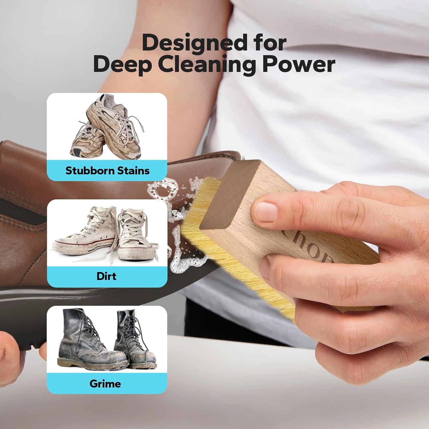 Kit de Limpieza de Zapatos Choppie 120 ml + Cepillo - Ecológico