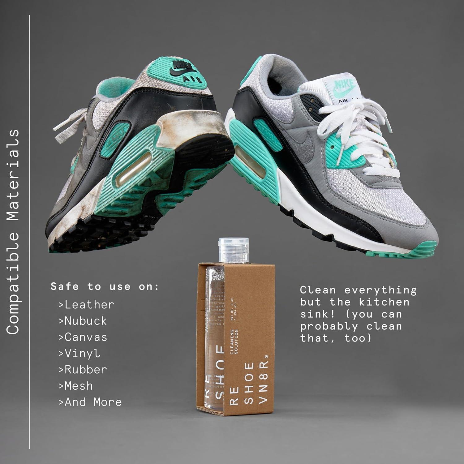 Limpiador de Zapatos RESHOEVN8R 236.6 ml - Multiusos para Cuero y Lona