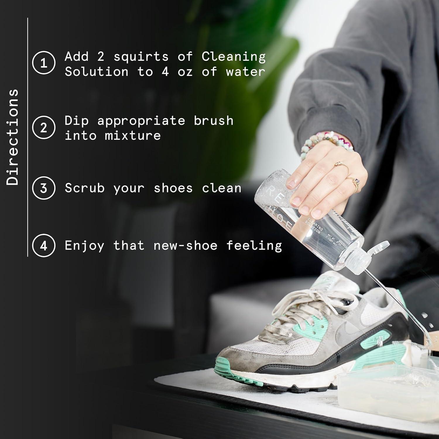 Limpiador de Zapatos RESHOEVN8R 236.6 ml - Multiusos para Cuero y Lona