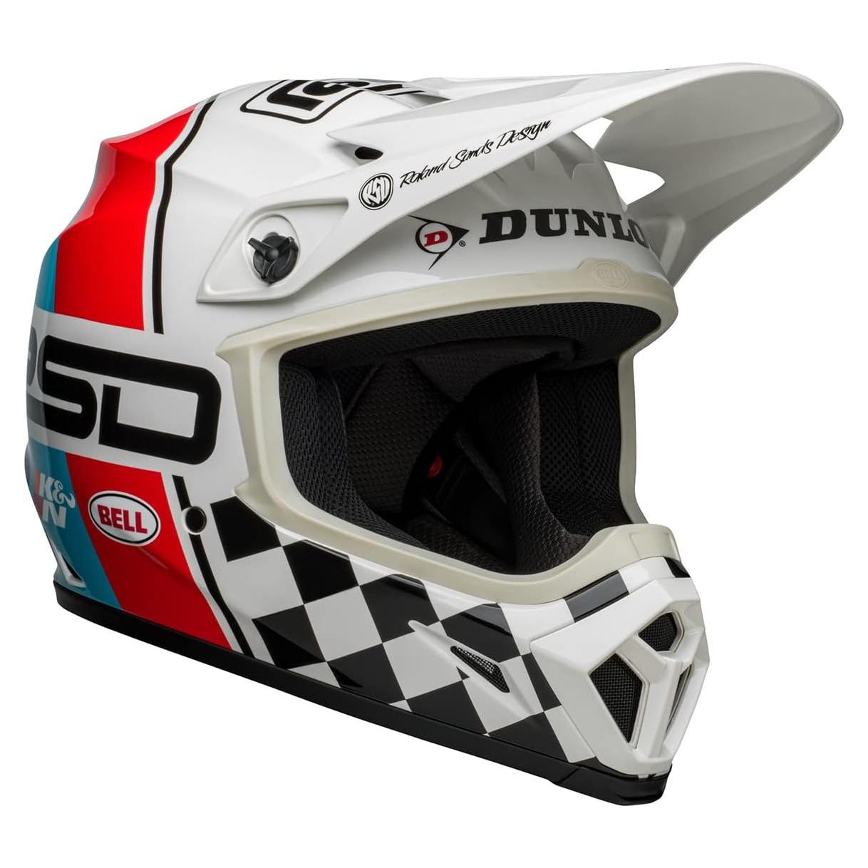 Casco de Motocross BELL MX-9 MIPS Negro/Blanco 2,22 kg