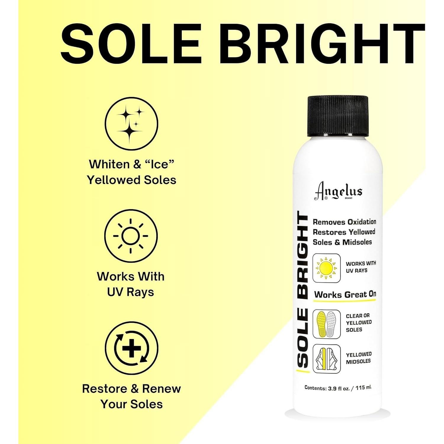 Angelus Sole Bright 110.56 ml - Restaurador de Suelas Goma