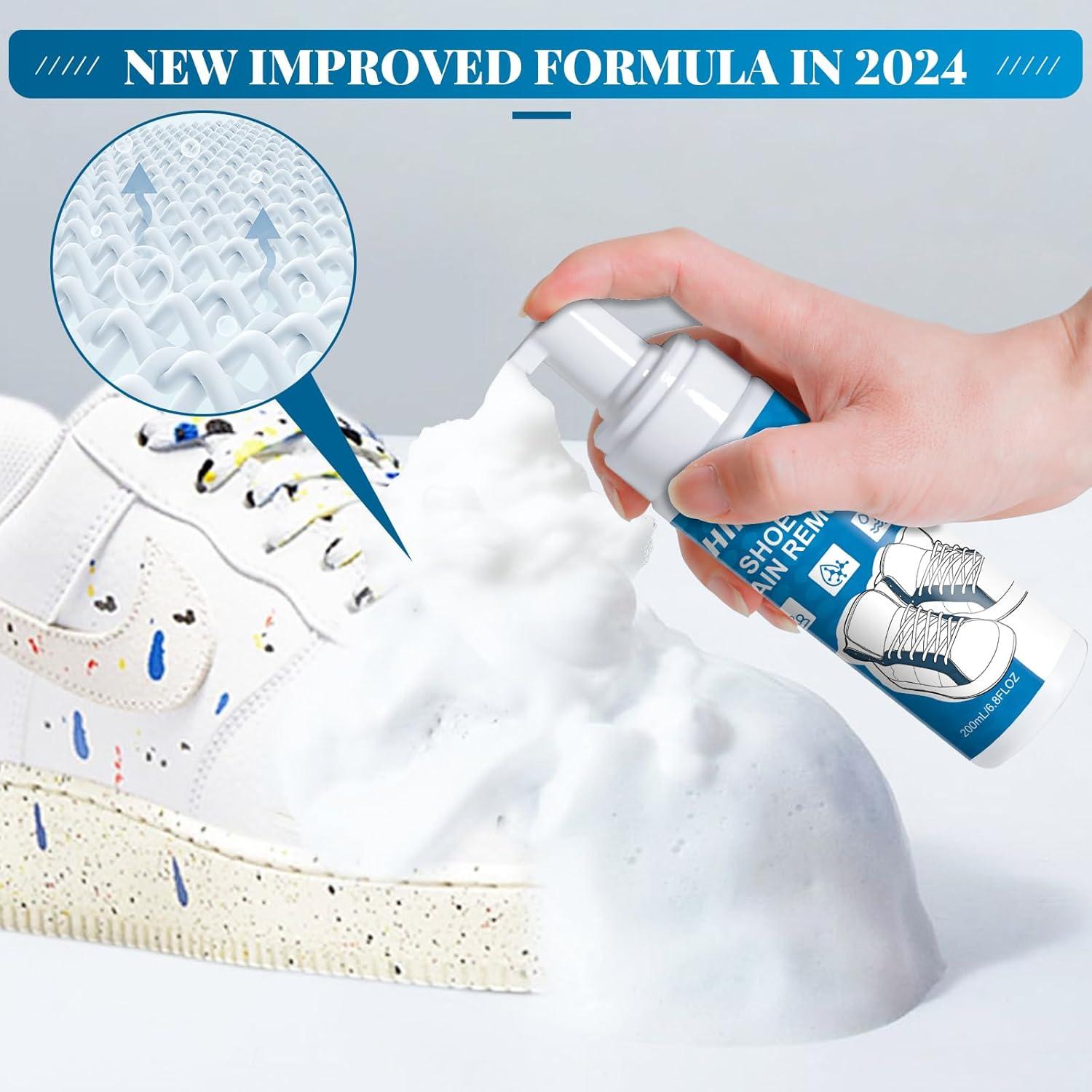 Kit Limpiador de Zapatos 3-en-1 con Espuma y Cepillo