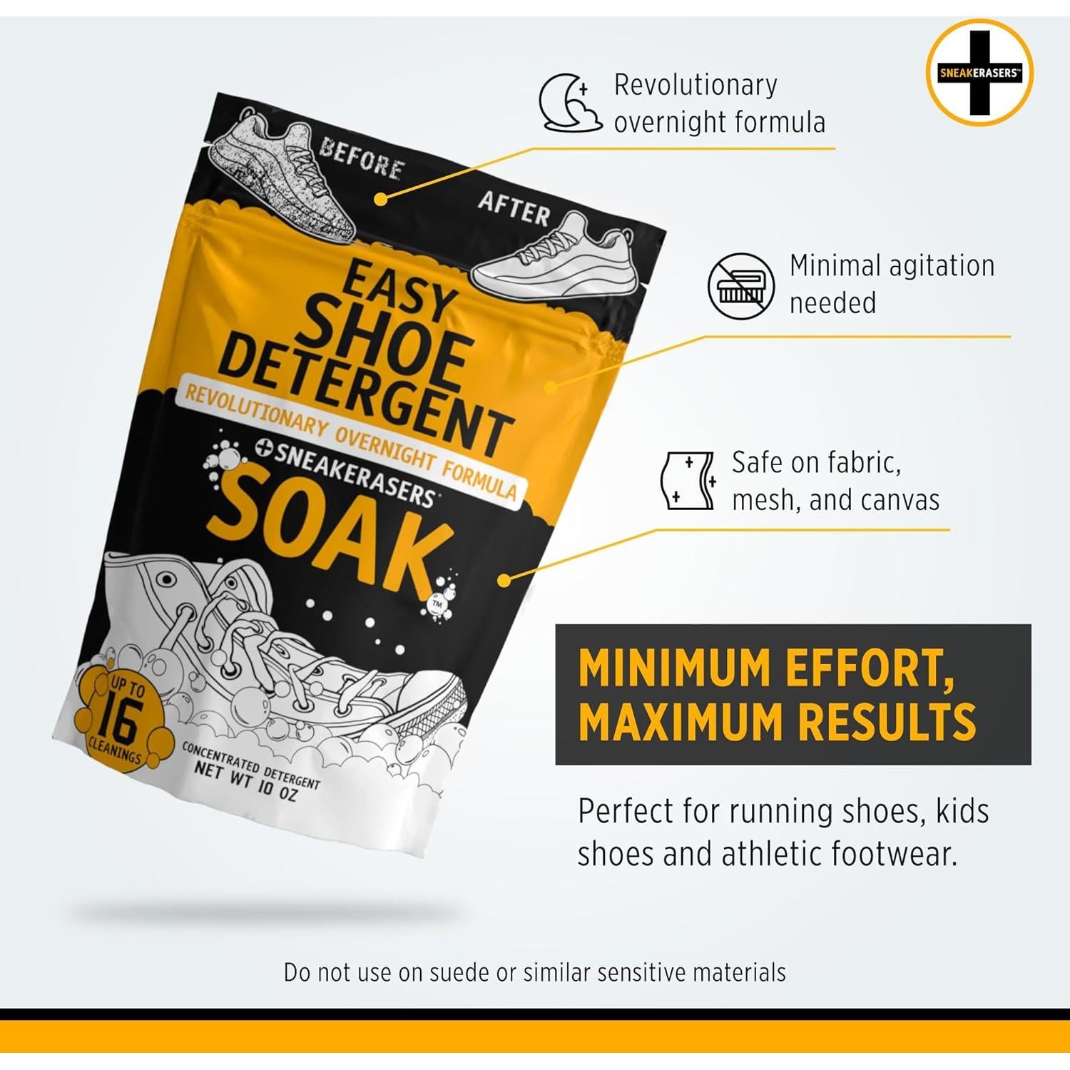 Limpiador de Zapatos SneakERASERS Remojo Nocturno 220g