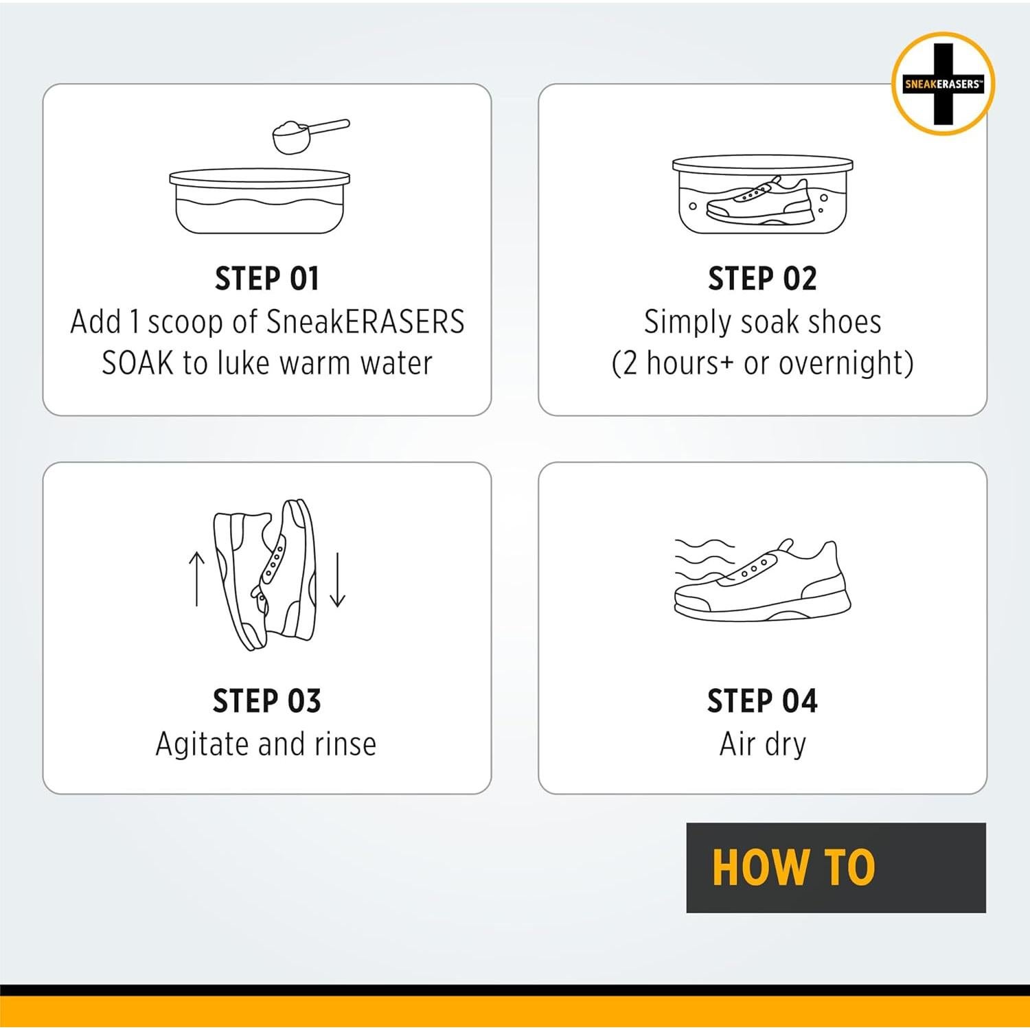 Limpiador de Zapatos SneakERASERS Remojo Nocturno 220g