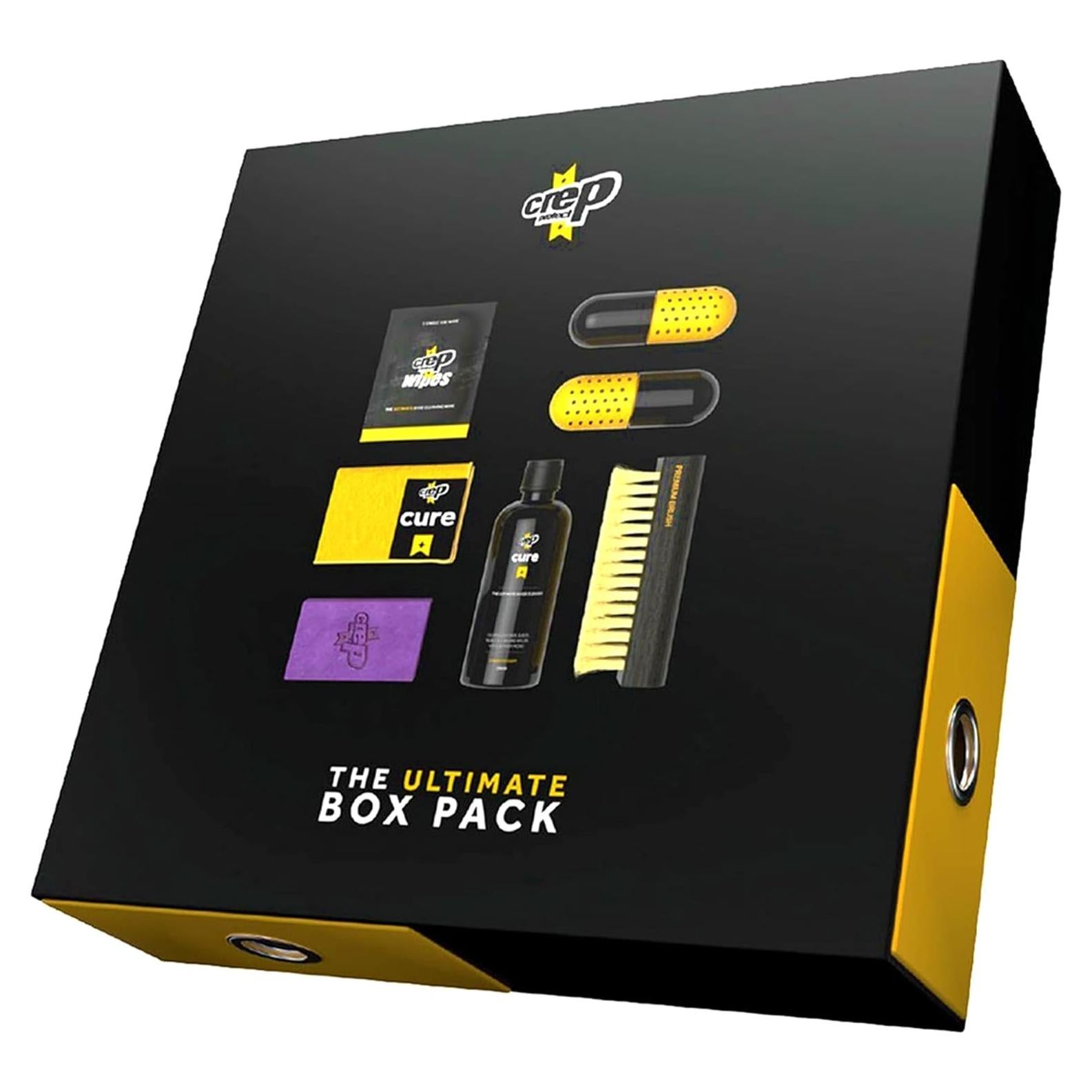 Crep Protect Shoe Care Pack - Premium Sneaker Cleaning Kit with 6 x Sneaker Wipes, 2 x Pill, Eraser, 3.5 oz Cleaning Solution, Microfibre Cloth & Brush