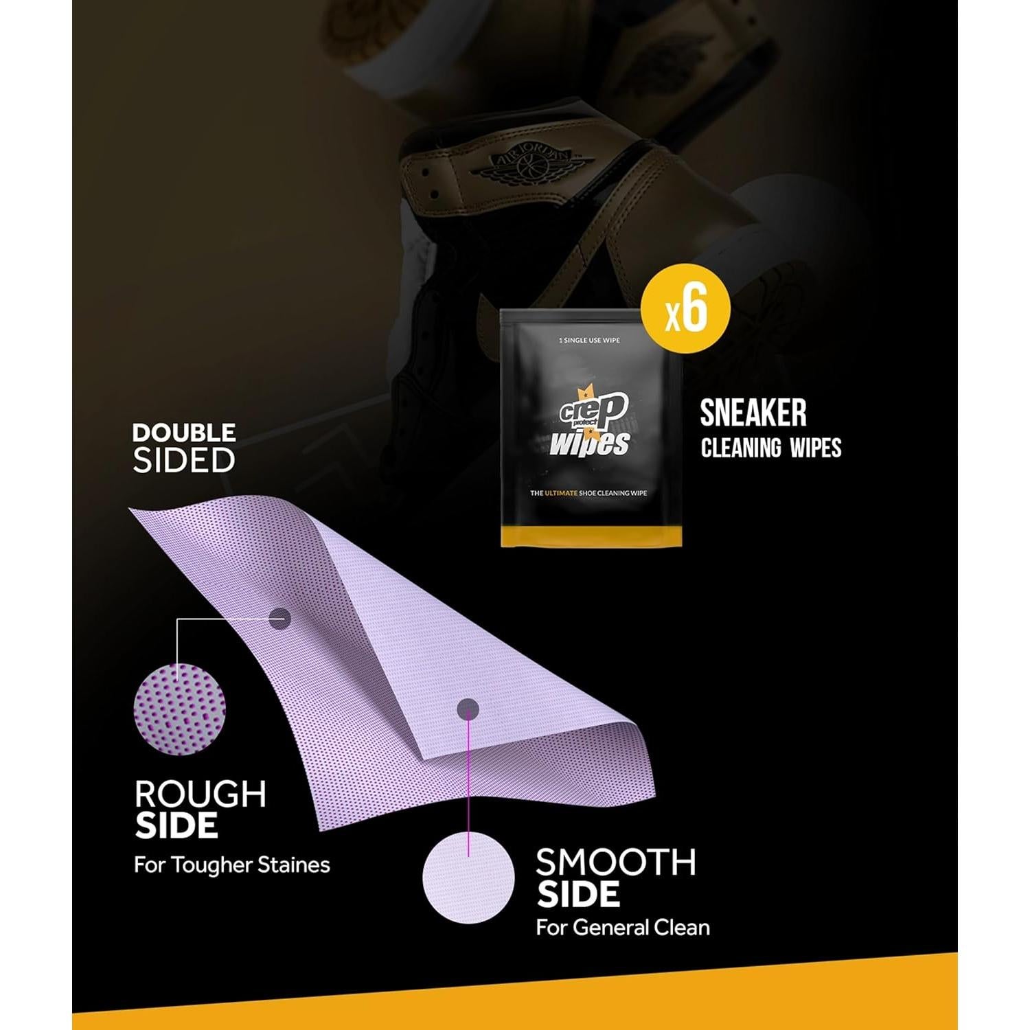 Crep Protect Shoe Care Pack - Premium Sneaker Cleaning Kit with 6 x Sneaker Wipes, 2 x Pill, Eraser, 3.5 oz Cleaning Solution, Microfibre Cloth & Brush