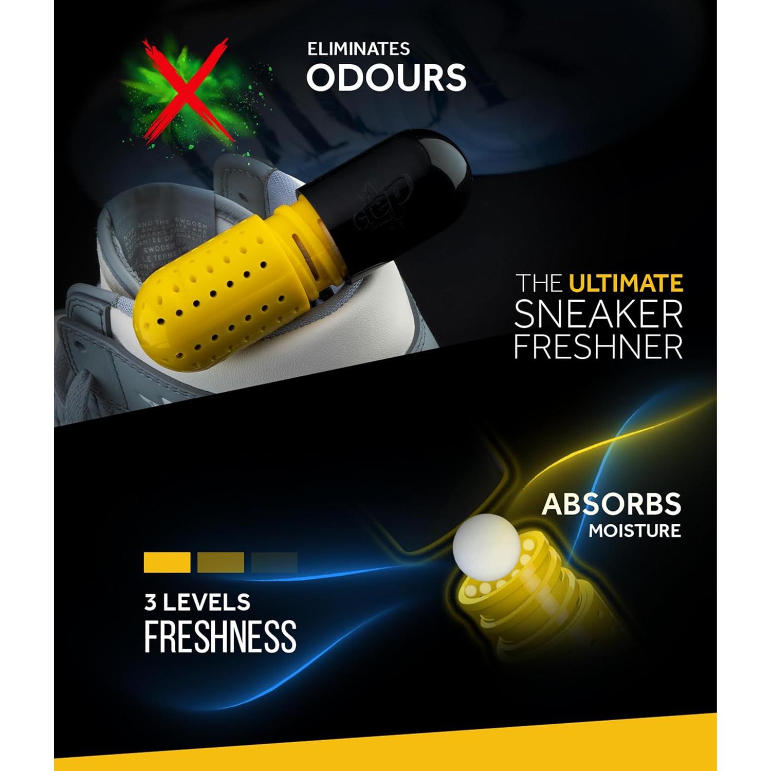 Crep Protect Shoe Care Pack - Premium Sneaker Cleaning Kit with 6 x Sneaker Wipes, 2 x Pill, Eraser, 3.5 oz Cleaning Solution, Microfibre Cloth & Brush