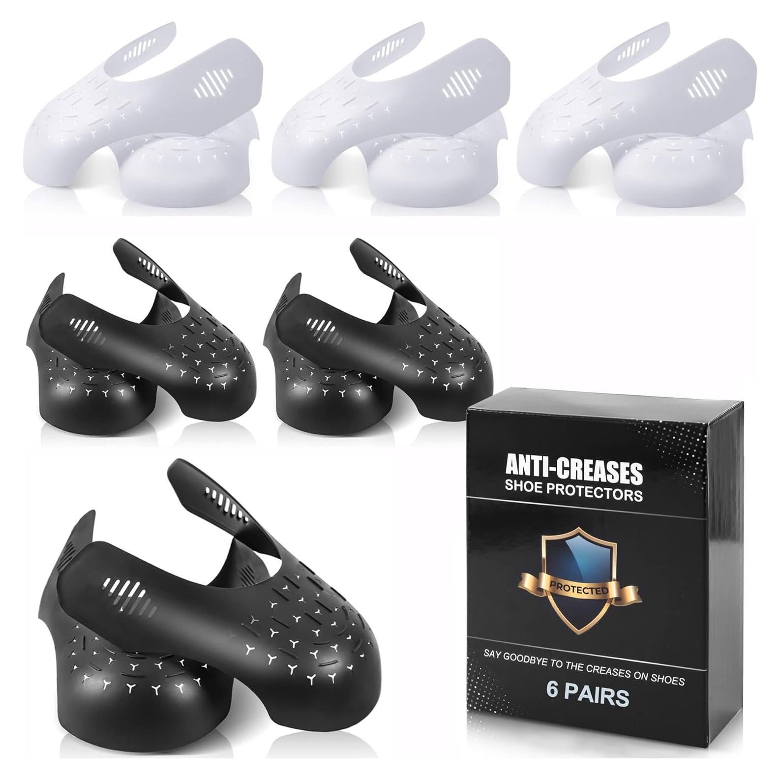 6 Pares Protectores de Pliegues para Zapatos TUPEED - Talla 7-12