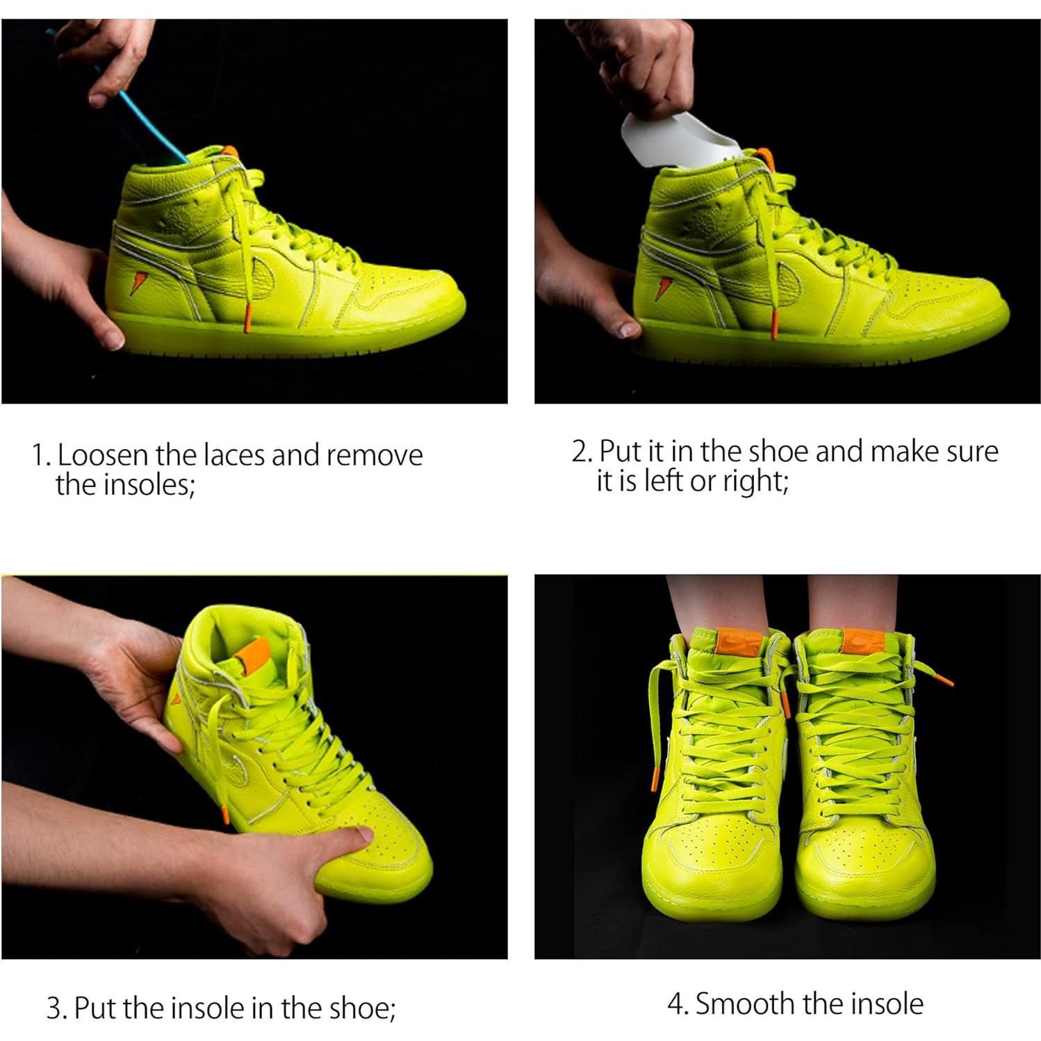 6 Pares Protectores de Pliegues para Zapatos TUPEED - Talla 7-12