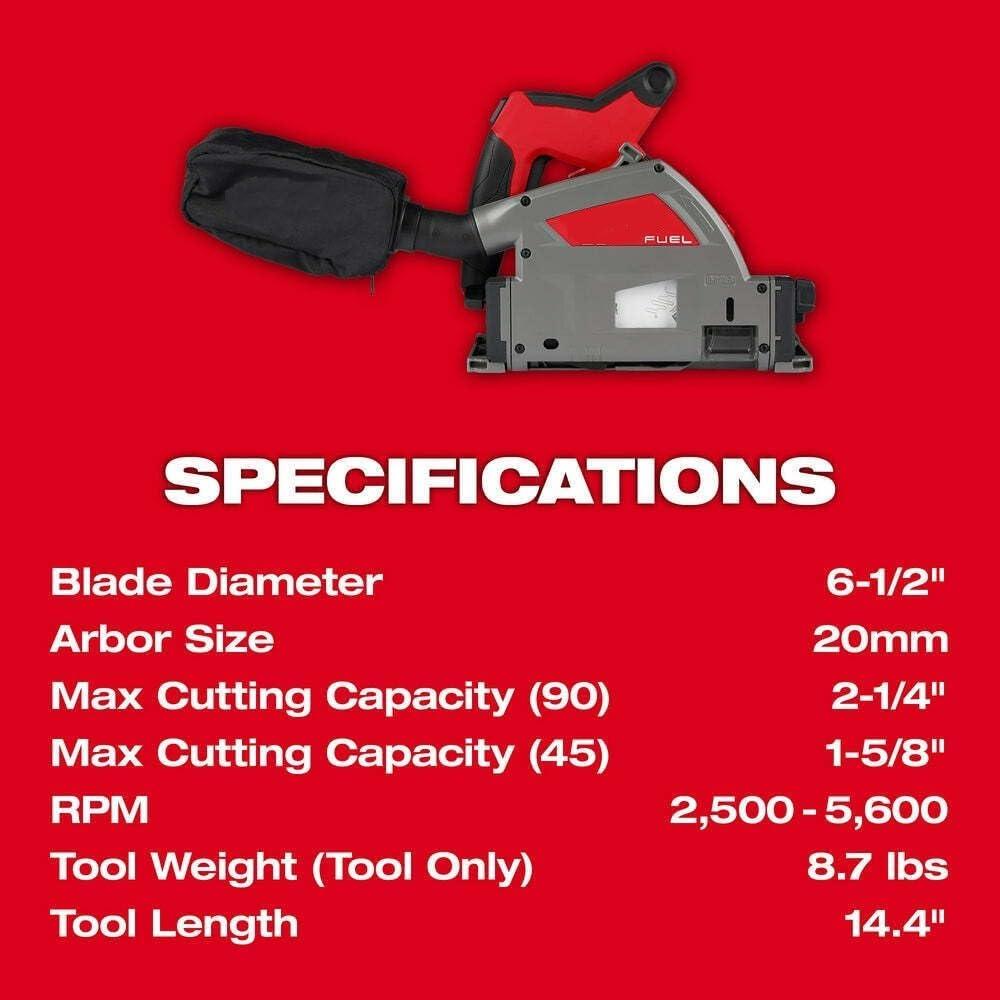 Sierra Circular Inalámbrica Milwaukee M18 Fuel 18V 6-1/2"