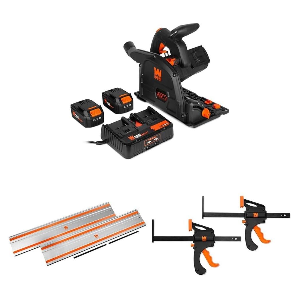 Sierra de Corte Inalámbrica WEN 20V Max 6.5" con Accesorios