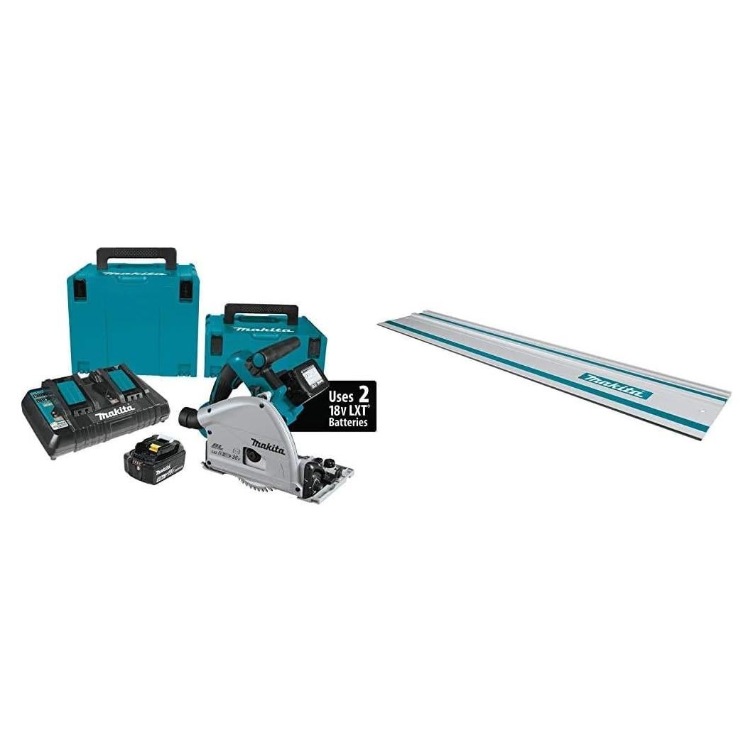 Sierra Circular Inalámbrica Makita XPS01PTJ 36V 6-1/2" con Riel