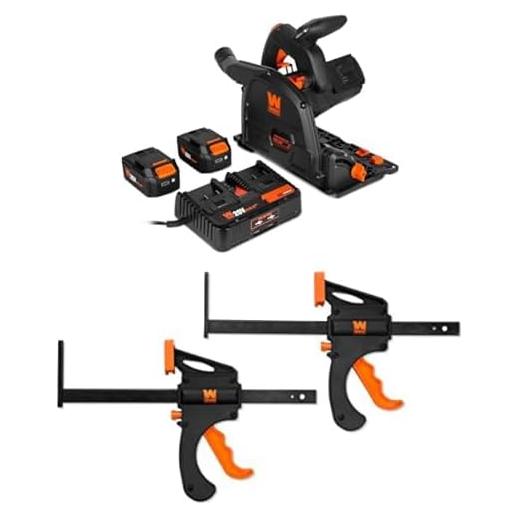 Sierra de Corte Inalámbrica WEN 20V Max 6.5" con 2 Baterías