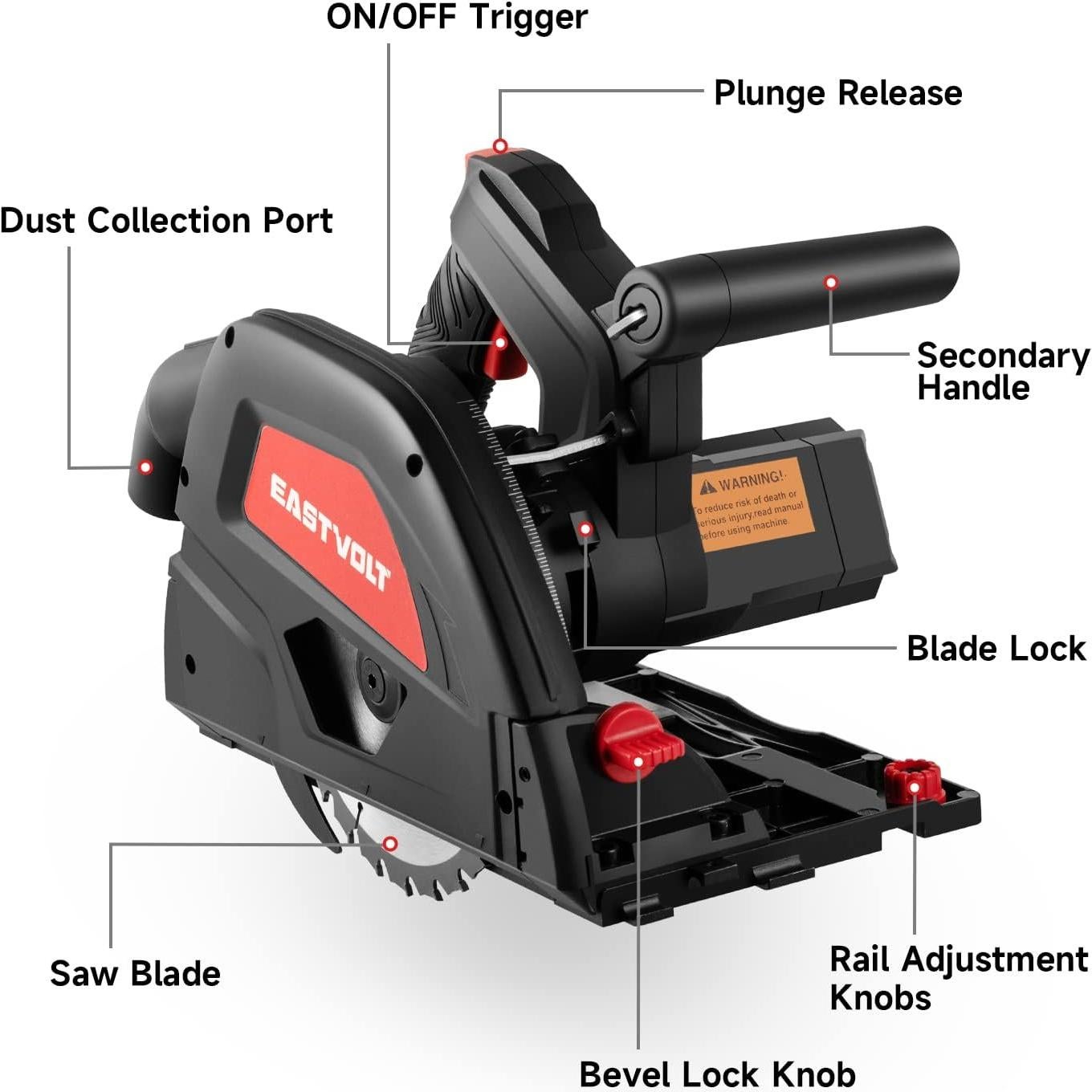 Sierra de Inmersión Eastvolt 10 AMP 5500RPM 16.51cm