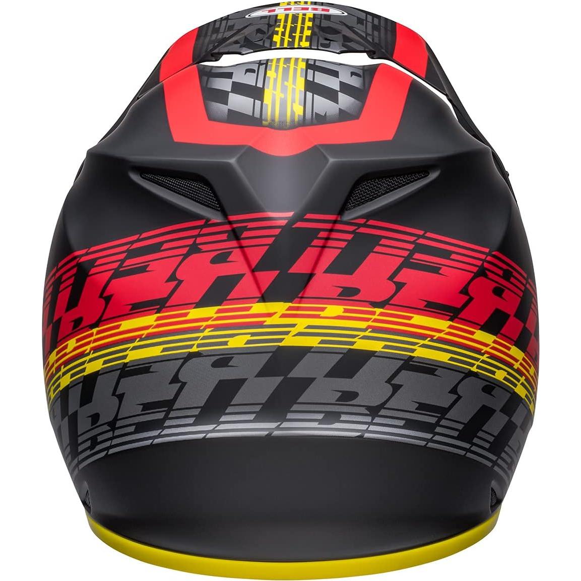 Casco de Motocross BELL MX-9 MIPS Negro/Rojo Ajustable