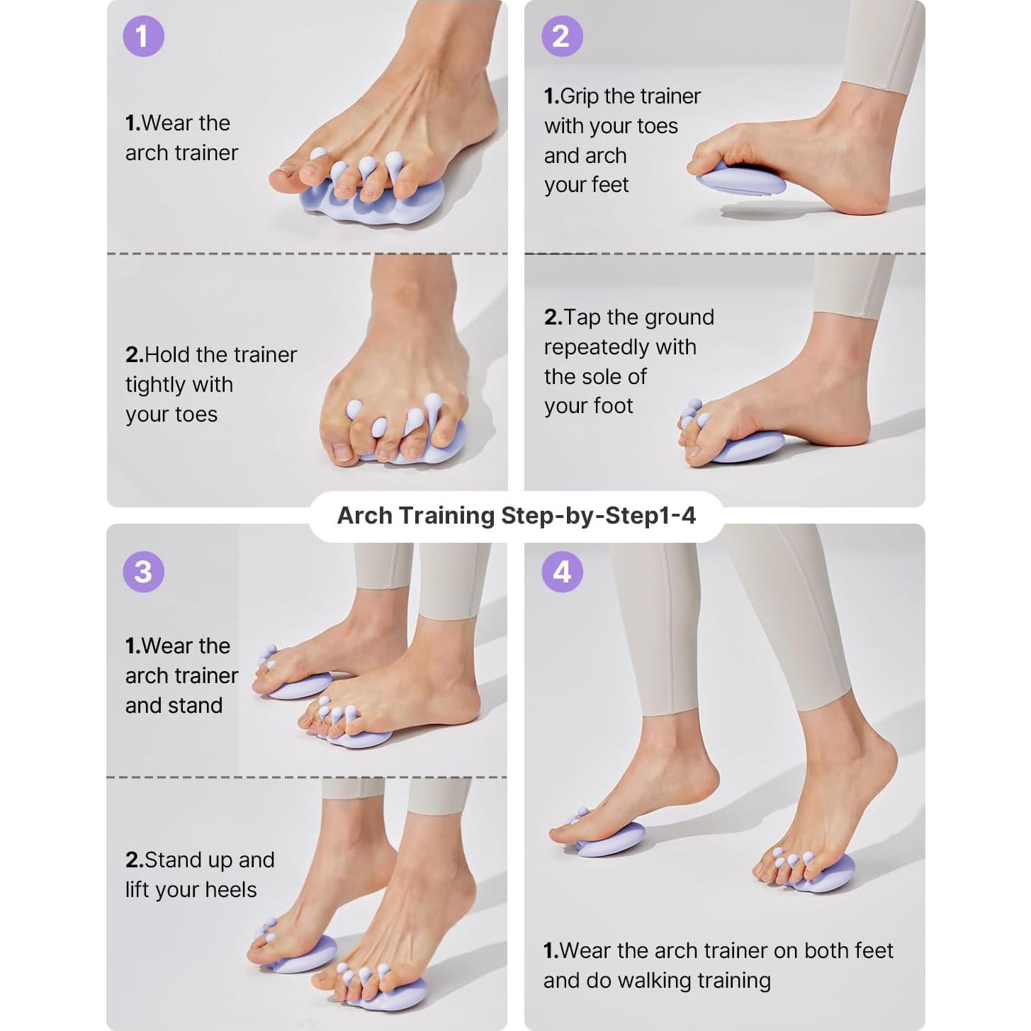 Entrenador de Arco del Pie YOTTOY para Pies Planos y Fascitis Plantar