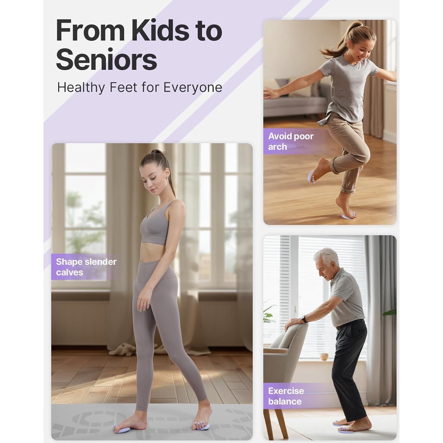 Entrenador de Arco del Pie YOTTOY para Pies Planos y Fascitis Plantar