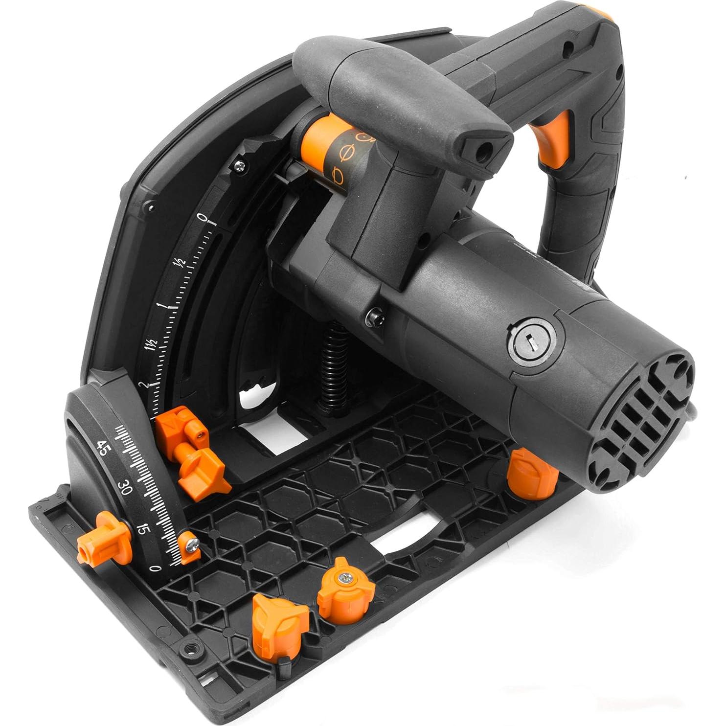 Sierra de Corte de Inmersión WEN 12A 18.4cm con Riel 3.05m