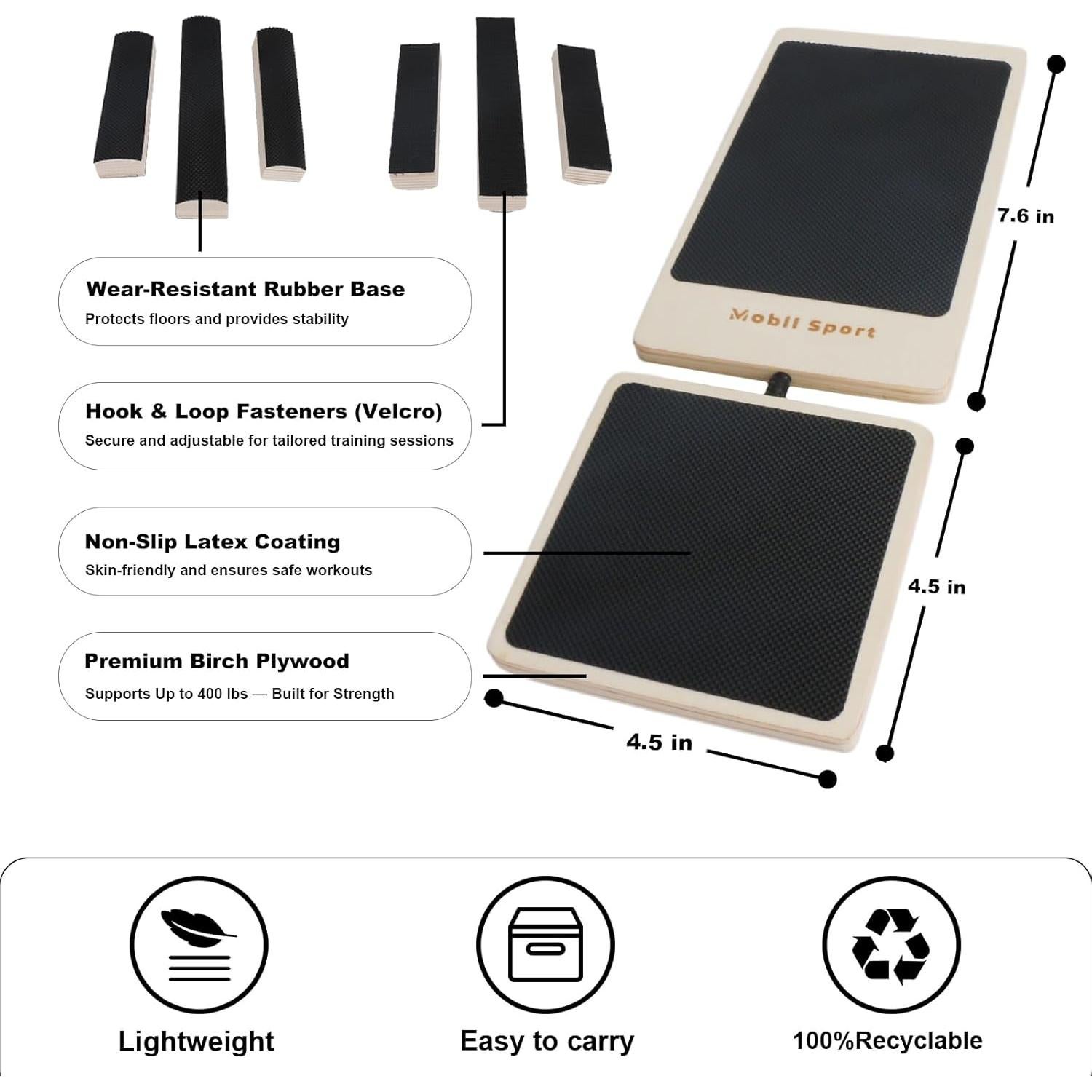 Tabla de Equilibrio Mobllsport KS-100 para Rehabilitación y Ejercicio