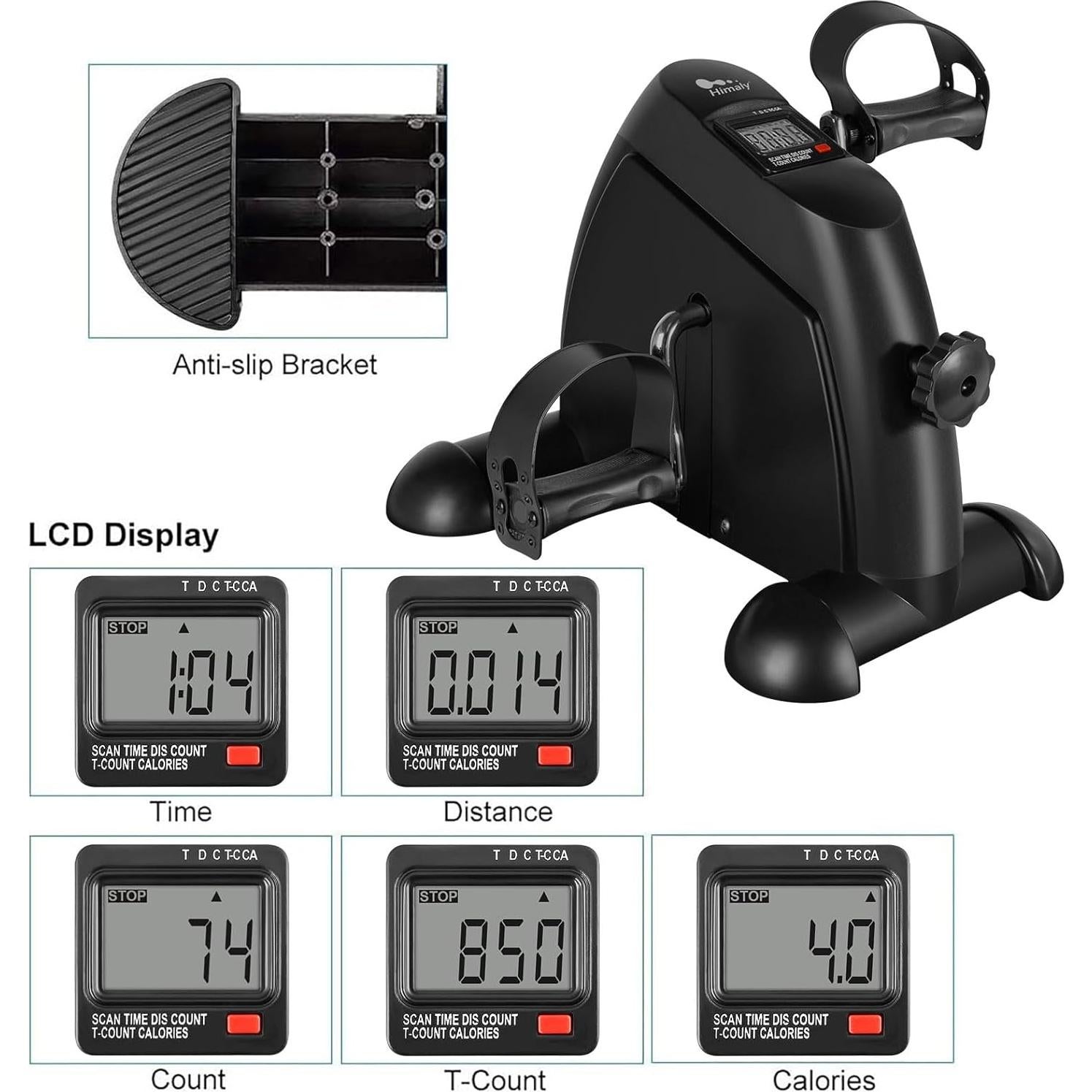 Mini Bicicleta de Ejercicio Himaly X1368 con Pantalla LCD