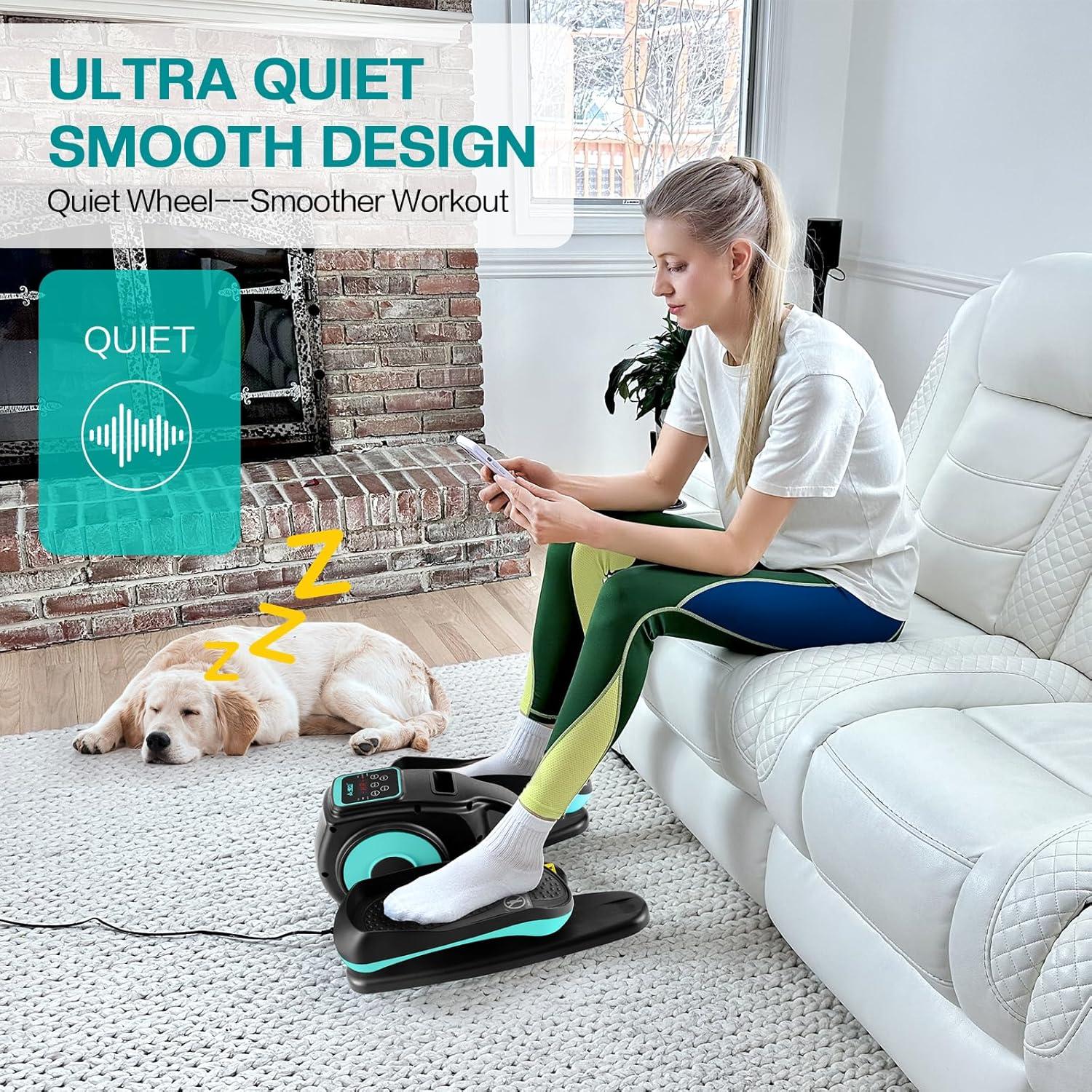 Máquina Elíptica Bajo Escritorio AODI EM02 Verde, Silenciosa y Portátil