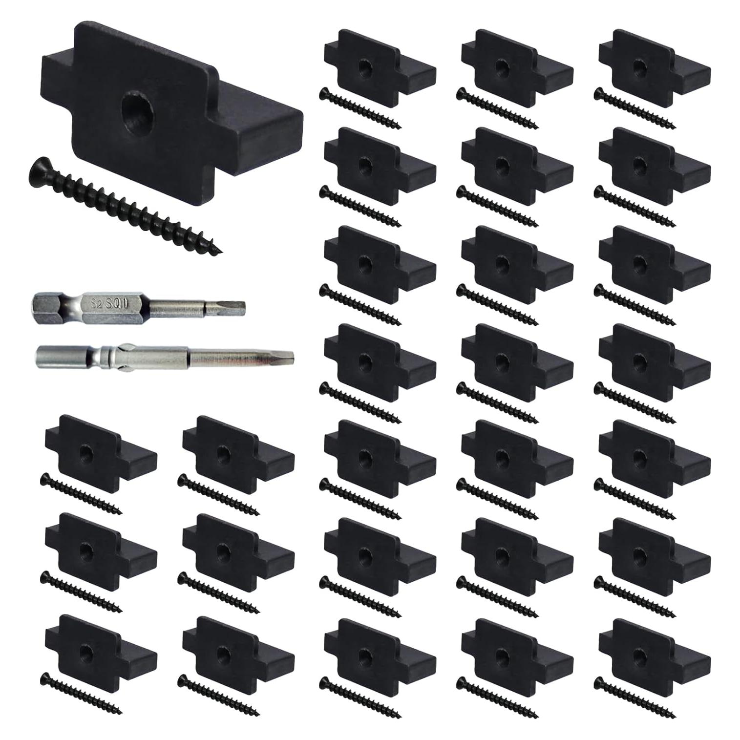 500 Sujetadores Ocultos JIUZILIH para Tableros de Compuesto