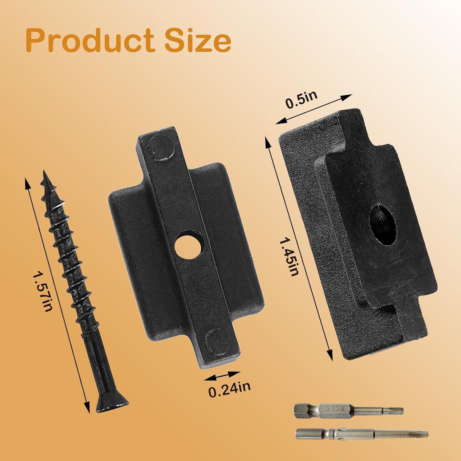 500 Sujetadores Ocultos JIUZILIH para Tableros de Compuesto