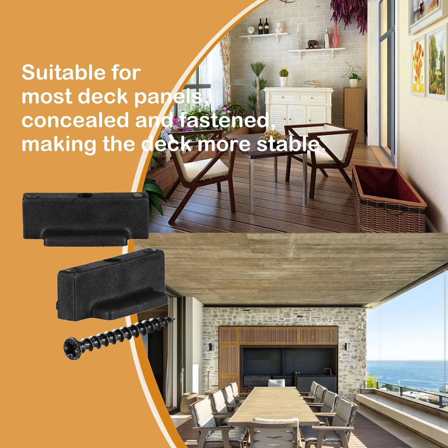 500 Sujetadores Ocultos JIUZILIH para Tableros de Compuesto