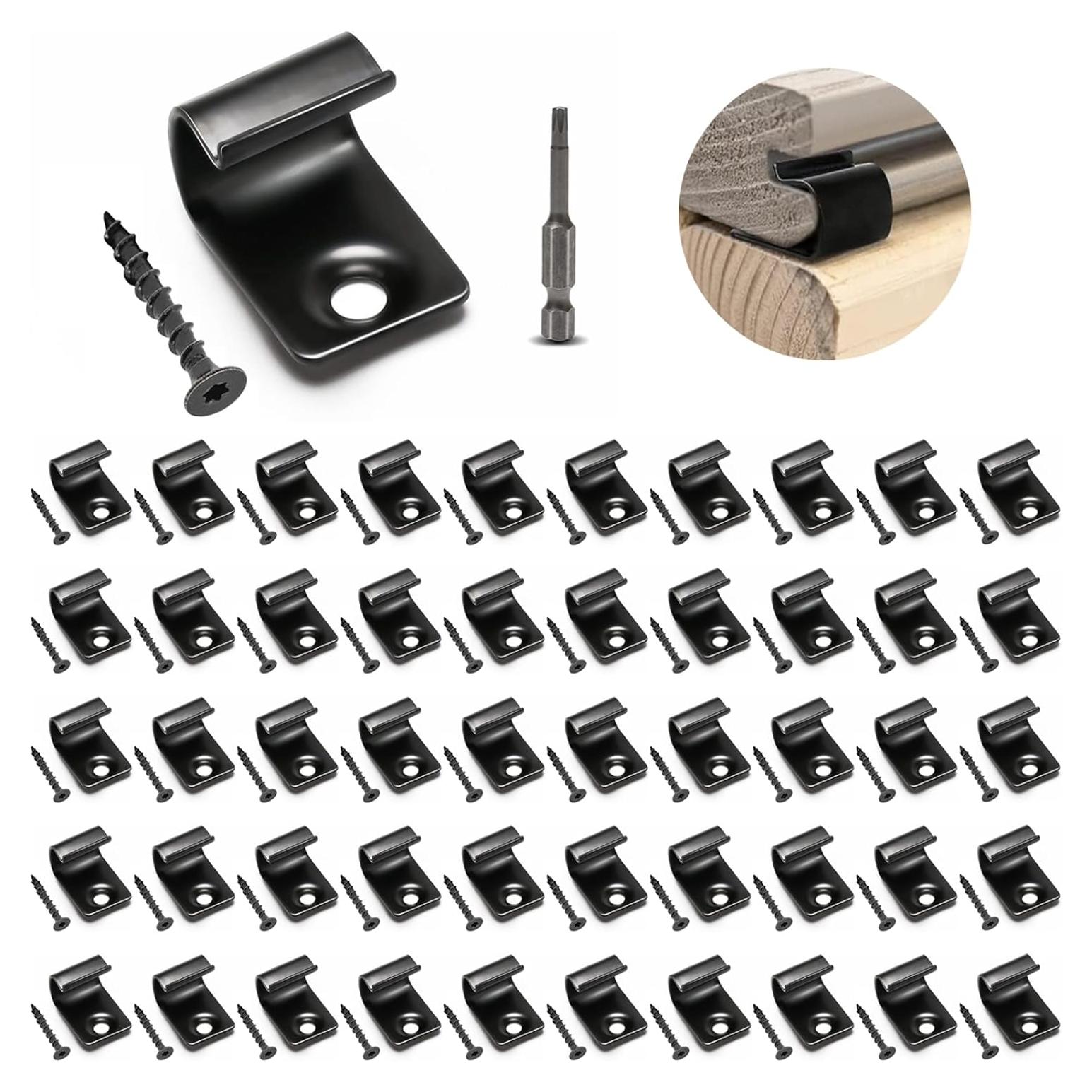 Clips de Inicio URABLAZ para Deck - 50 Clips + 52 Tornillos Torx