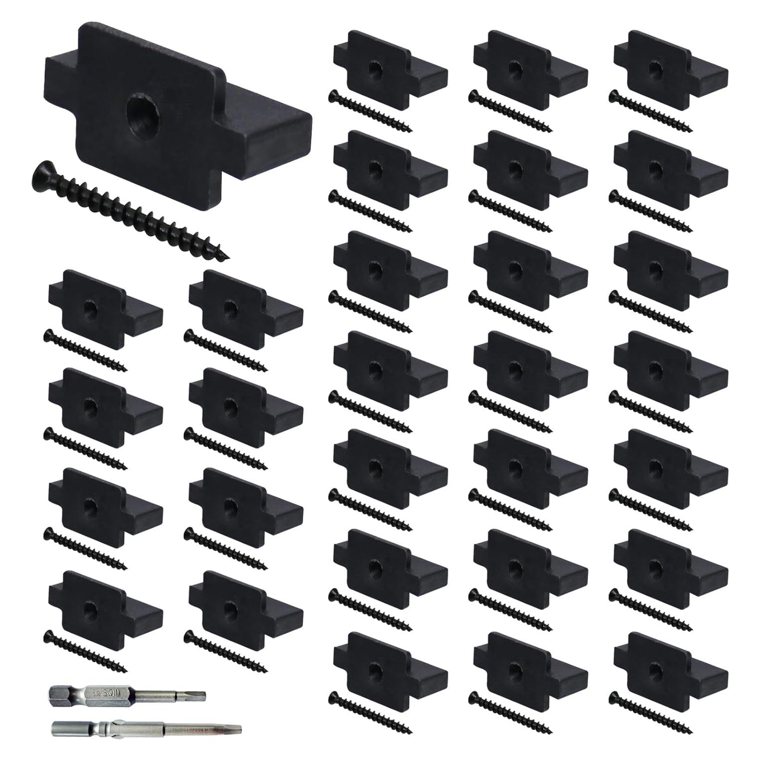 1000 Sujetadores Ocultos JIUZILIH para Tableros de Compuesto