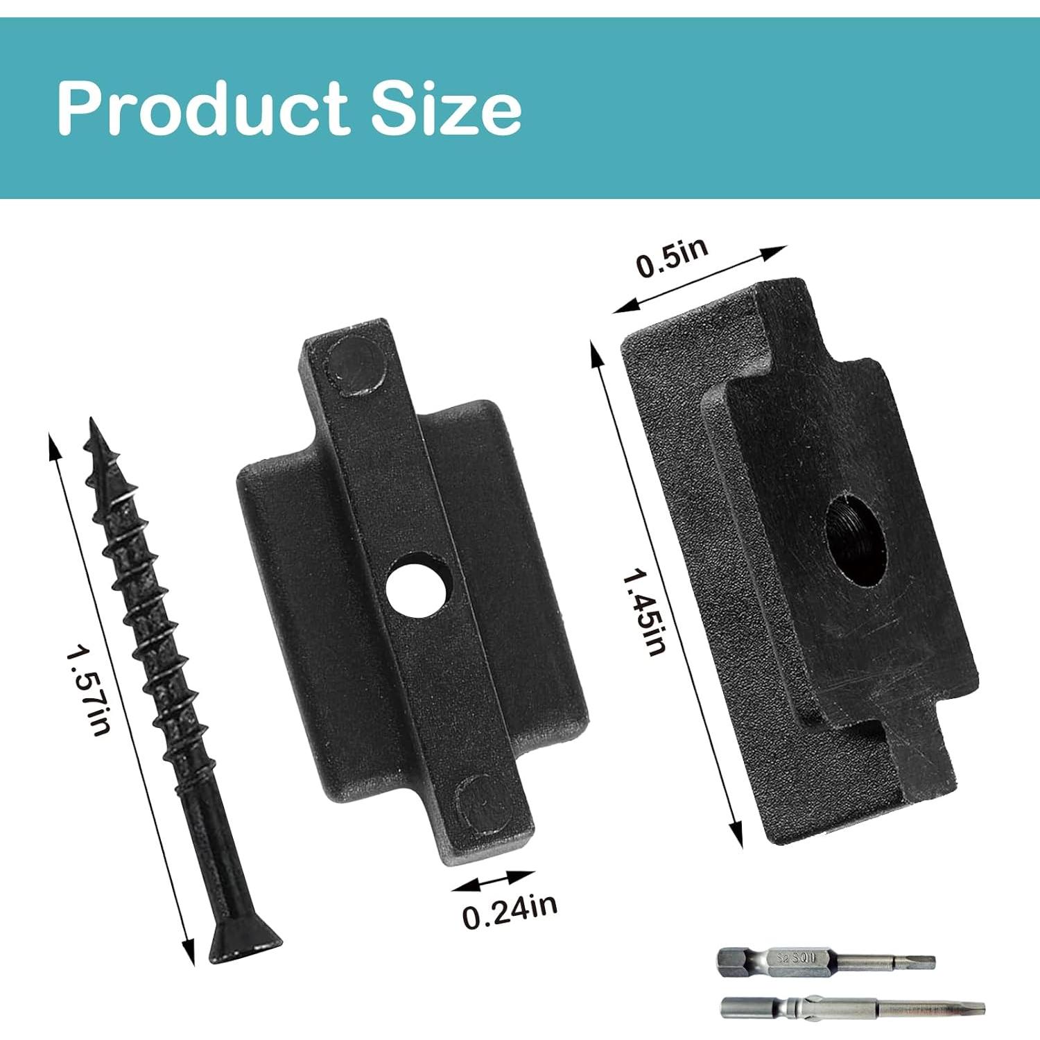 1000 Sujetadores Ocultos JIUZILIH para Tableros de Compuesto
