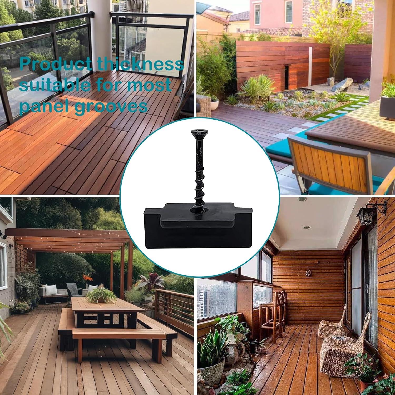 1000 Sujetadores Ocultos JIUZILIH para Tableros de Compuesto