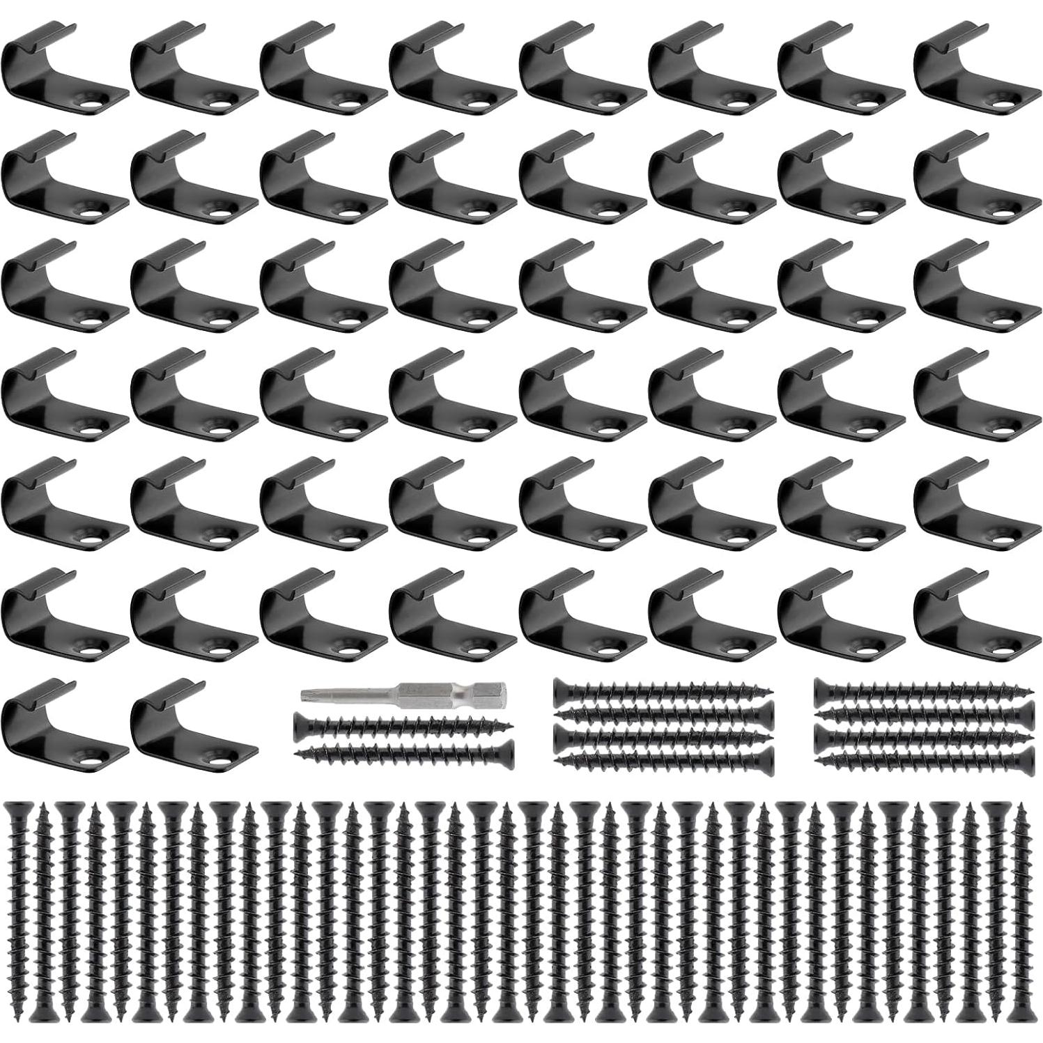 Paquete de 100 Clips y Tornillos para Deck HKZTUY - Acero Inoxidable