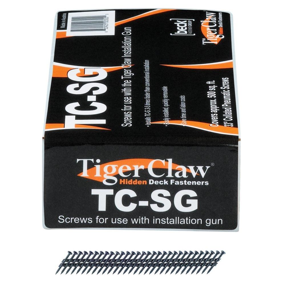 Clavos neumáticos de acero recubierto Tiger Claw 930 pcs