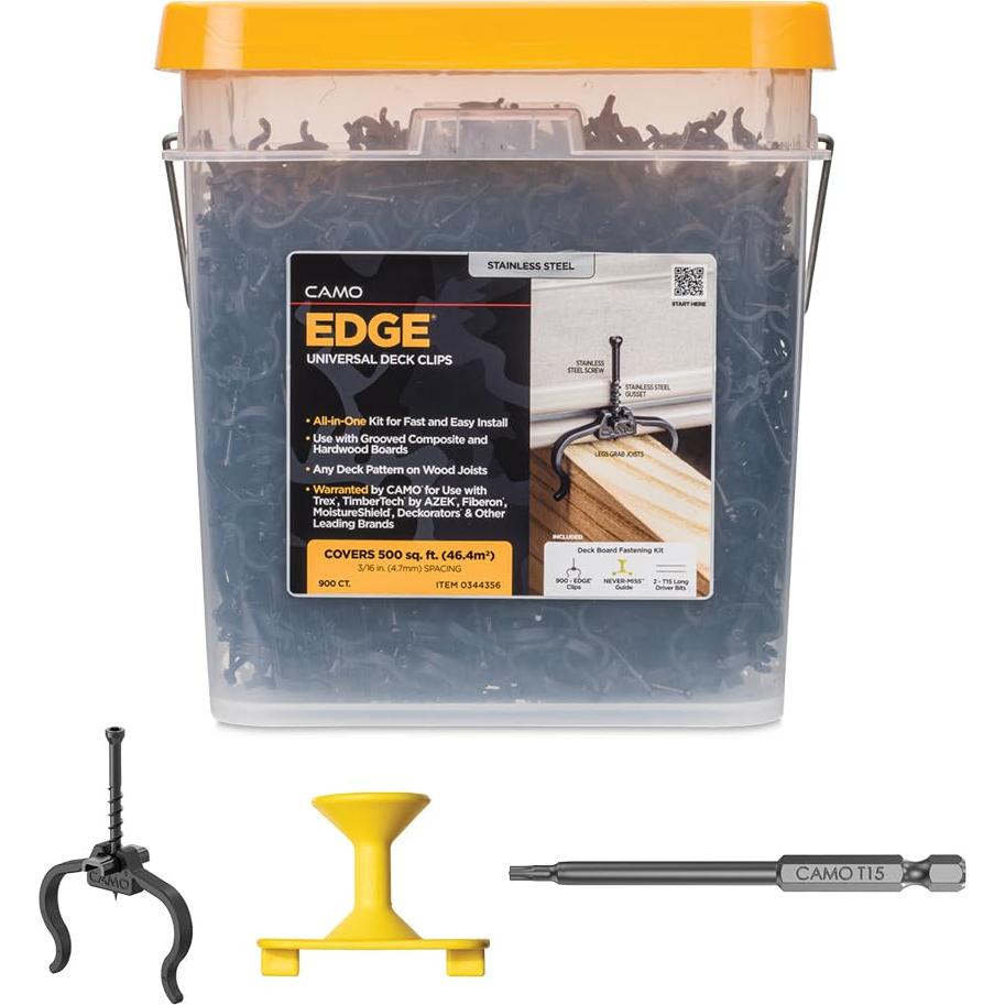 Clip de Borde Oculto CAMO EDGE 900 unidades para Decks