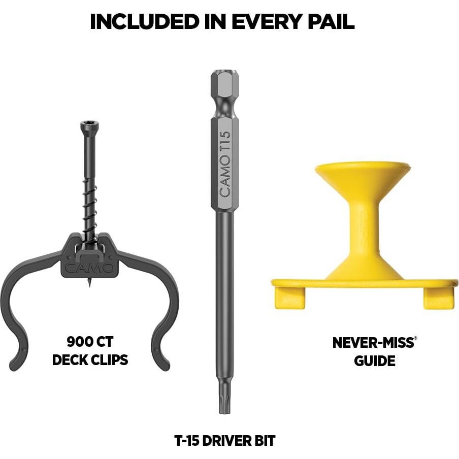 Clip de Borde Oculto CAMO EDGE 900 unidades para Decks