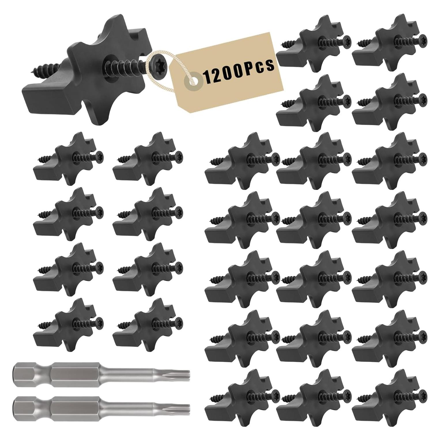 Clips para Deck de Compuesto Drrowft 1200 Sujetadores Ocultos