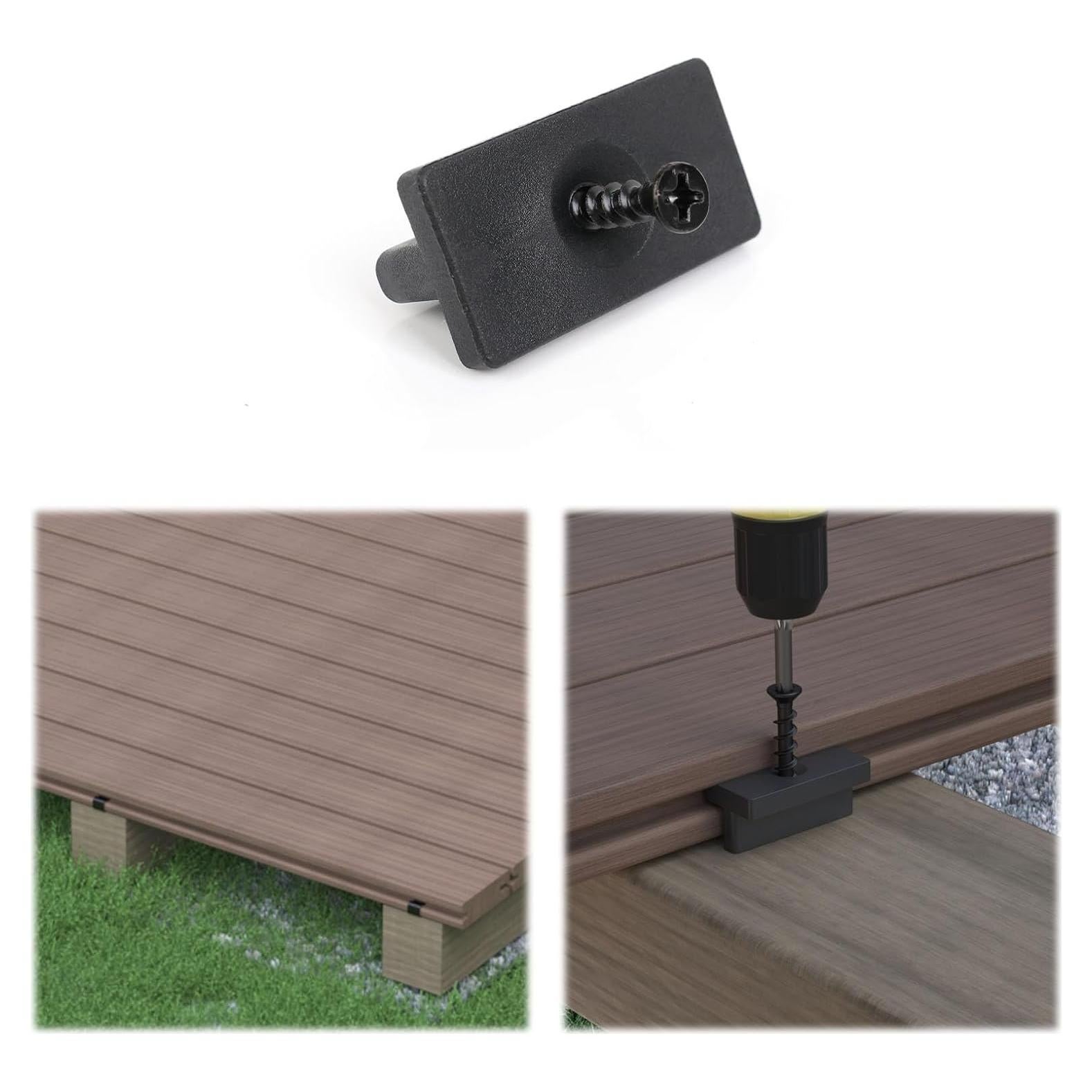 Muzata Sujetadores Ocultos para Deck 750PCS M029 Negro