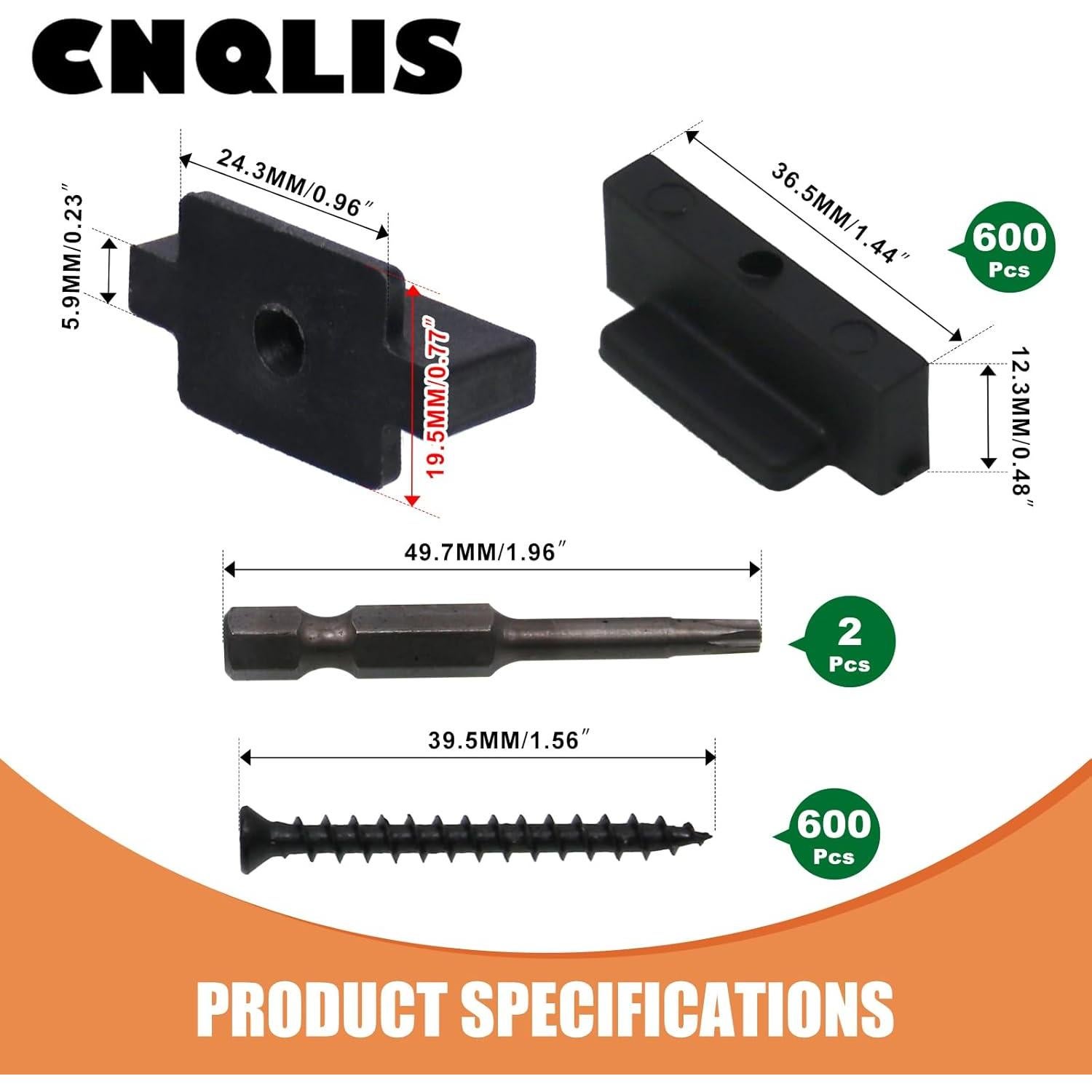 CNQLIS 600 Sujetadores Universales de Nylon para Cubiertas