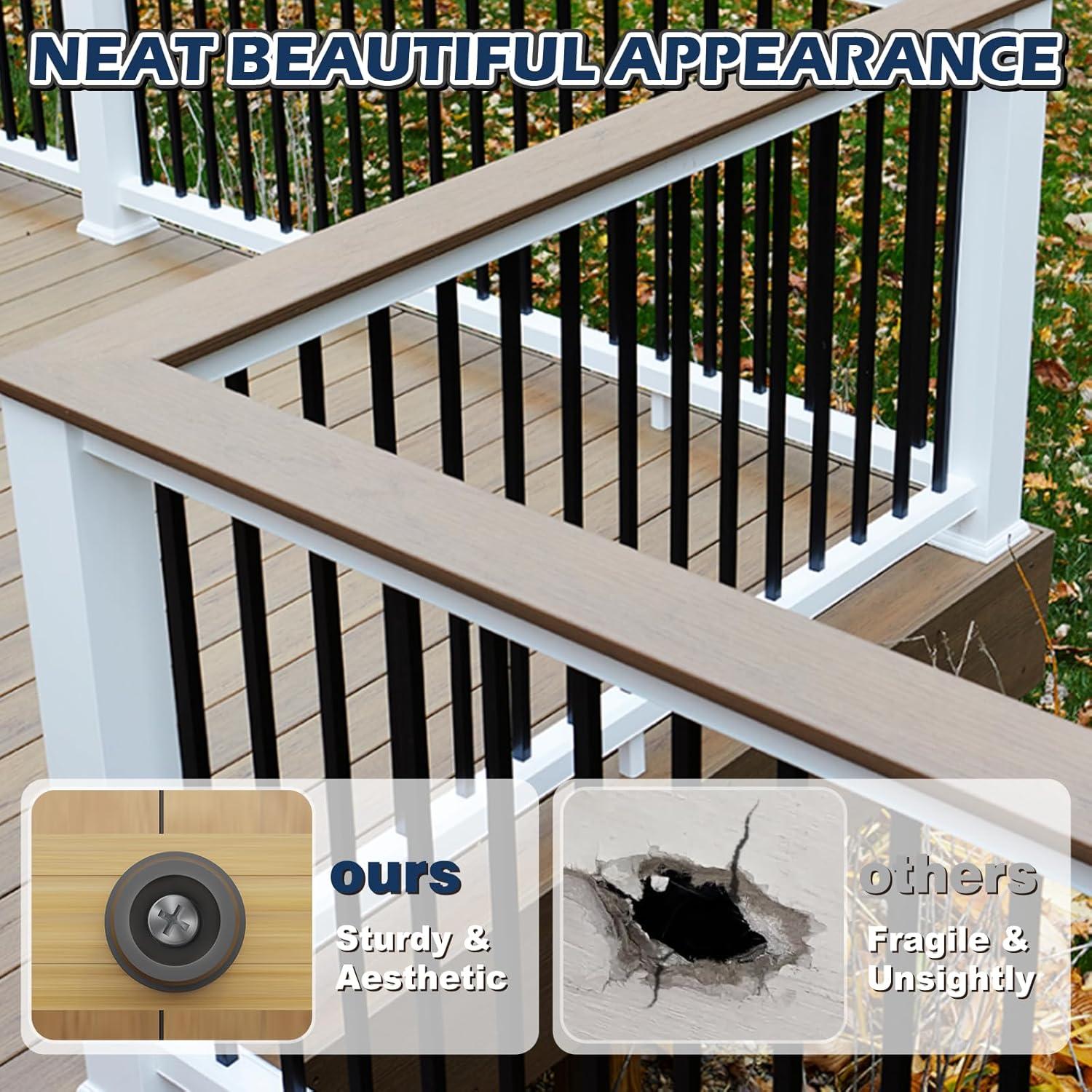 Paquete de 100 Balustres de Aluminio Redondos 91.44 cm