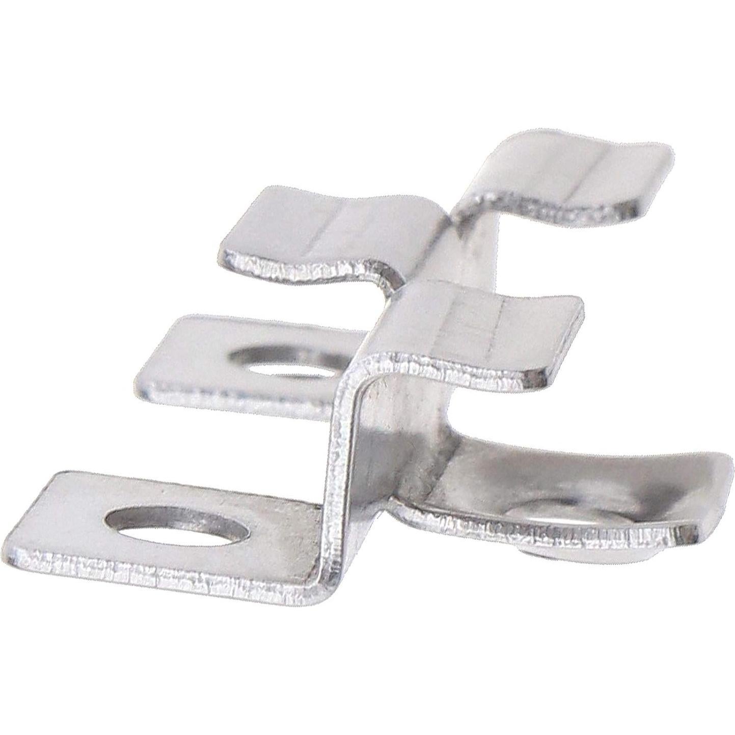 100 Clips de Deck con Tornillos de Acero Inoxidable 4x1cm