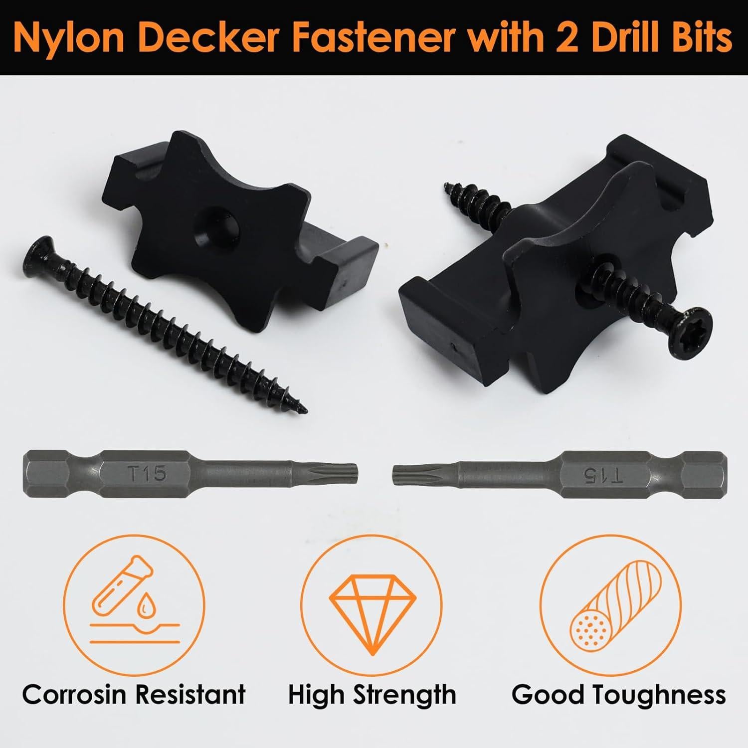 1000 Sujetadores Ocultos para Deck NutroLab con Tornillos Torx