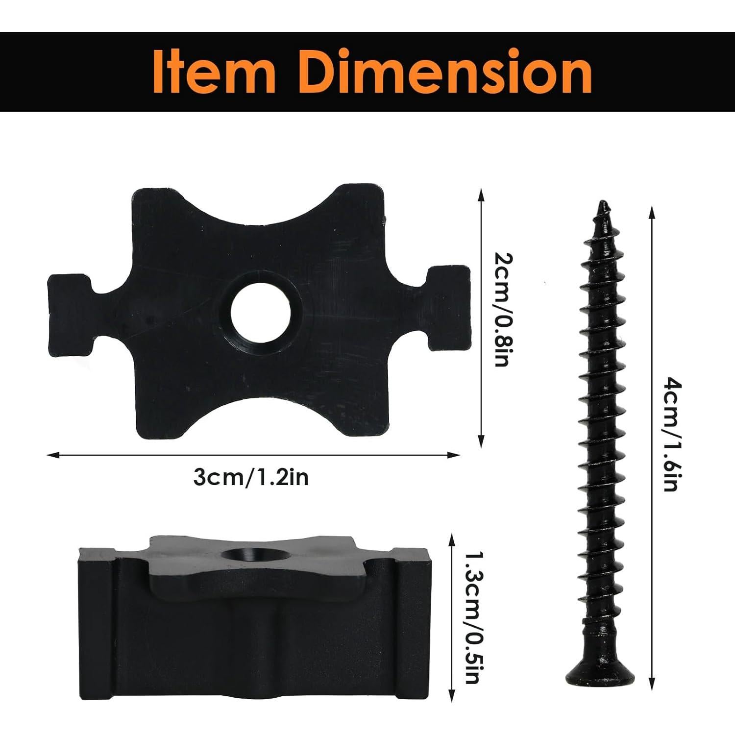 1000 Sujetadores Ocultos para Deck NutroLab con Tornillos Torx