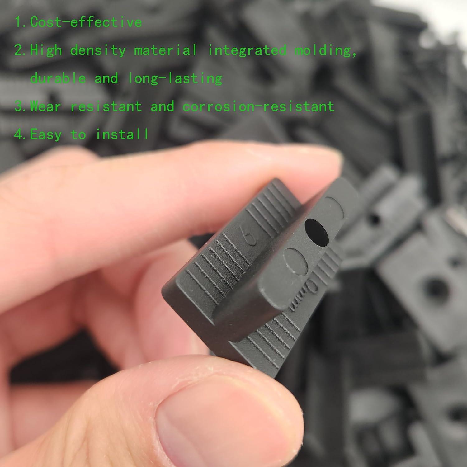 Universal Hidden Deck Fasteners - Composite Decking Clips & Plastic Hidden Fasteners with Screws, 500 Per Box for 260 SQ.FT.