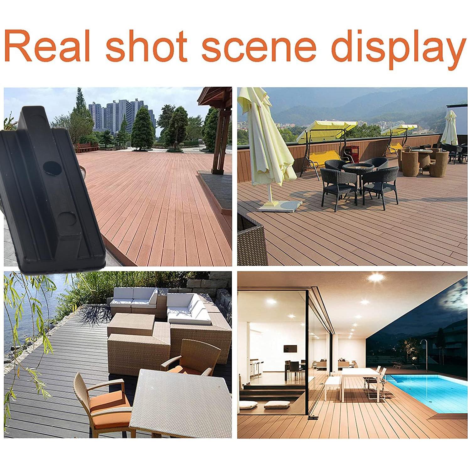 Universal Hidden Deck Fasteners - Composite Decking Clips & Plastic Hidden Fasteners with Screws, 500 Per Box for 260 SQ.FT.