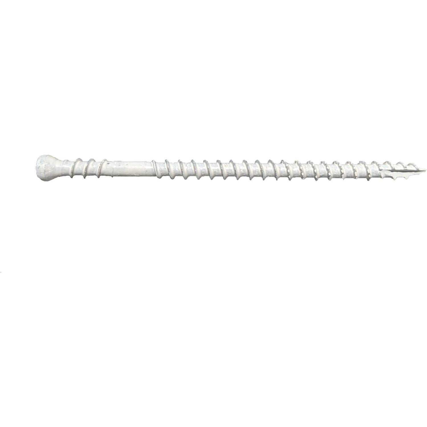 Tornillos de Acabado Hard-to-Find 8 x 7.62 cm 116 Piezas Blanco